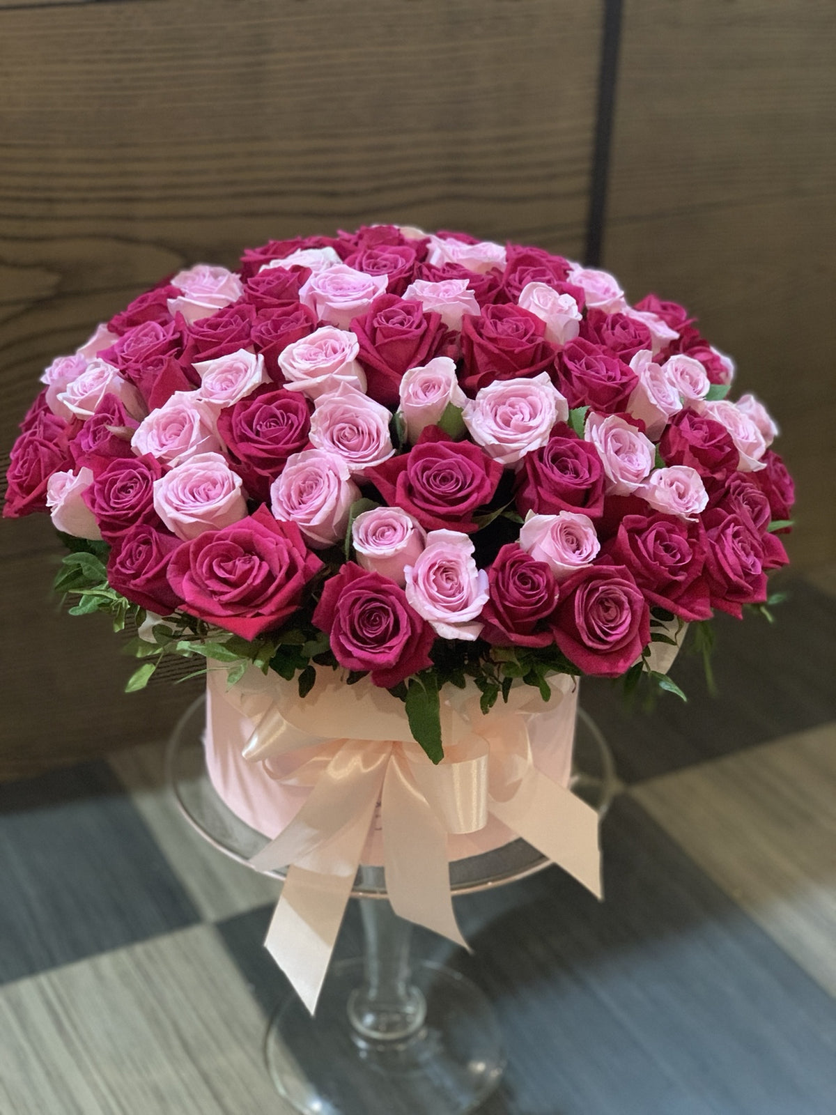 Pink & Fuchsia Rose Box