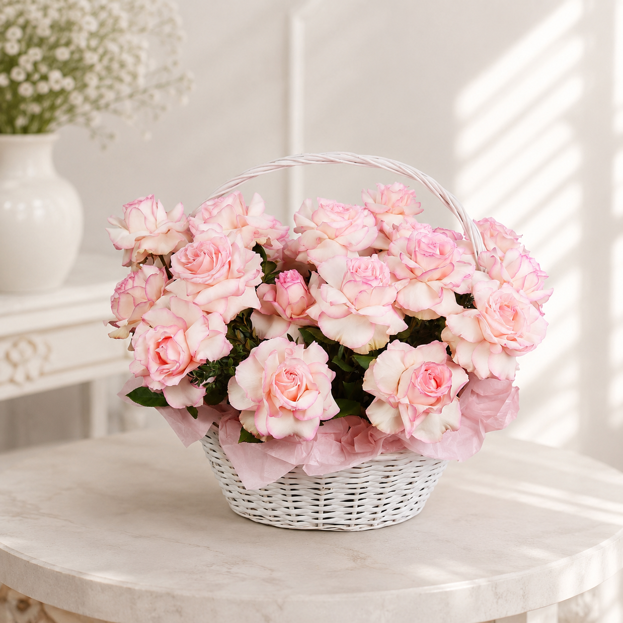 Blush Petals Basket