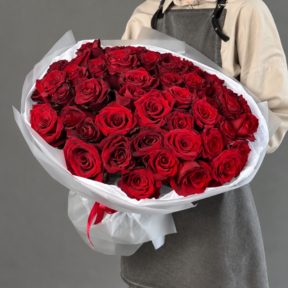 Bouquet of Premium Red Long Stem Roses