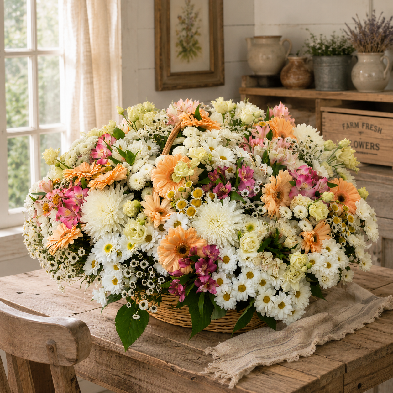 Country Blossom Basket
