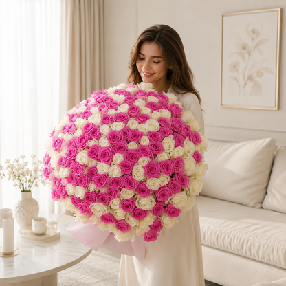 Rosé Éternelle Bouquet — 150 Roses