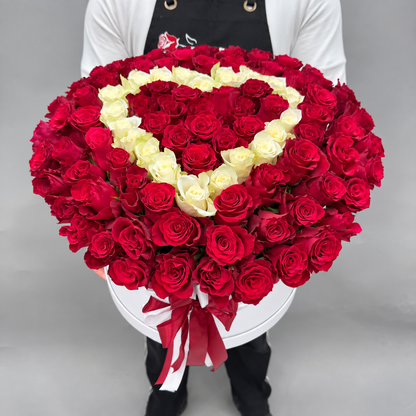 Red Rose Heart Arrangement