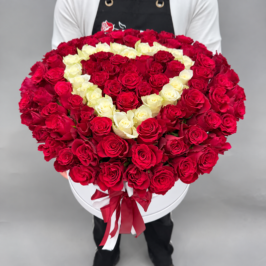 Red Rose Heart Arrangement