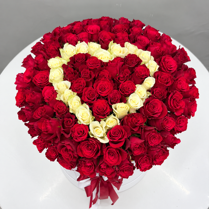 Red Rose Heart Arrangement