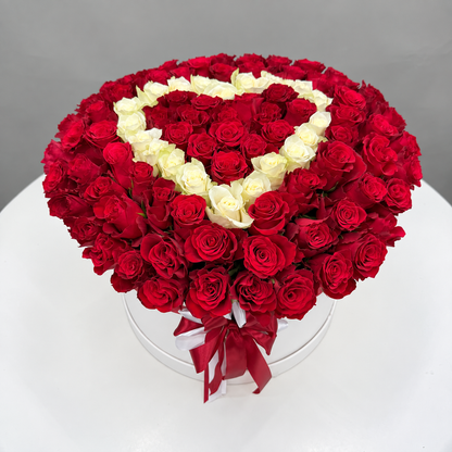 Red Rose Heart Arrangement